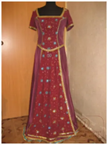 Костюм индианки, красное