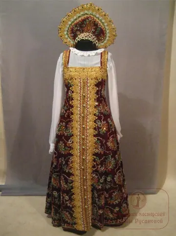 Народный классический бархатный