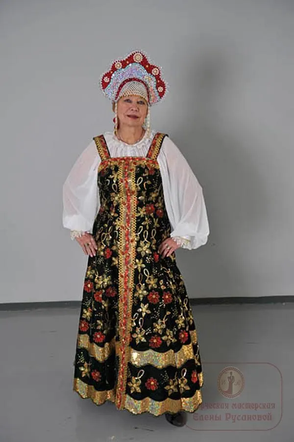 Классический сарафан бархатный