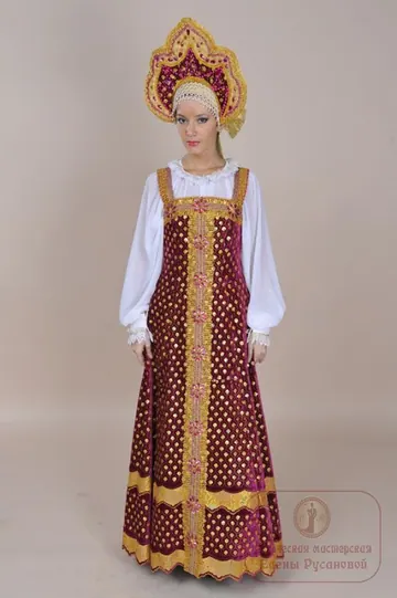 Русский народный сарафан, длинный